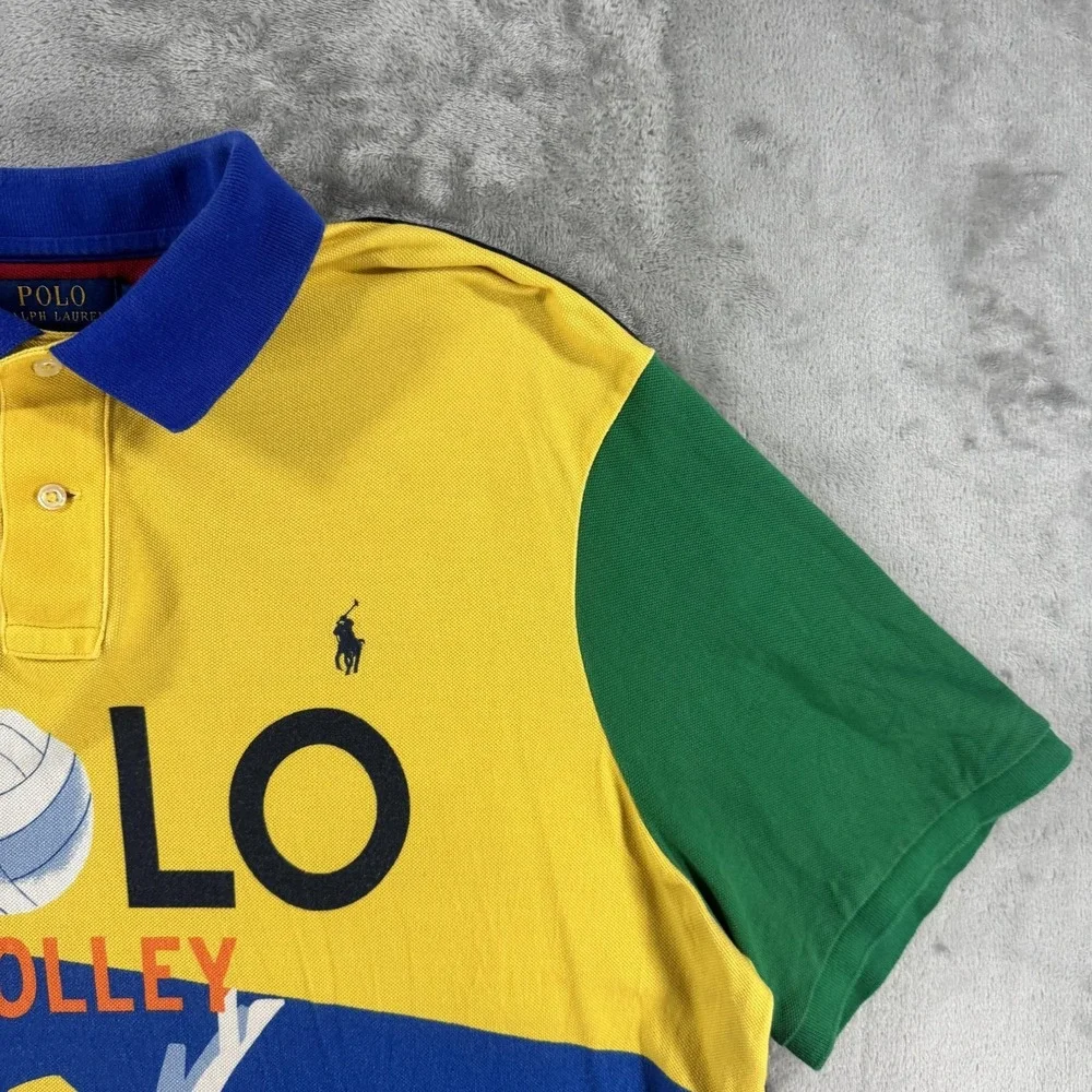 Polo Ralph Lauren Polo Beach Vollyball Shirt Mens XL Graphic Classic Fit